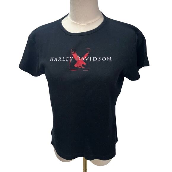 Harley Davidson Tops - Harley Davidson Womens‎ Large Short sleeve T-shirt Tucson AZ Black Cotton Biker